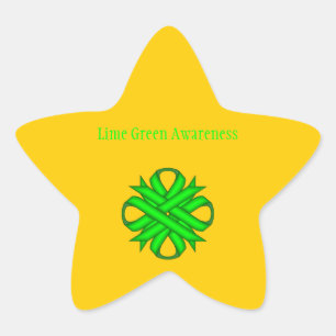 Adesito Estrela Verde limão Clover Ribbon por Kenneth Yoncich