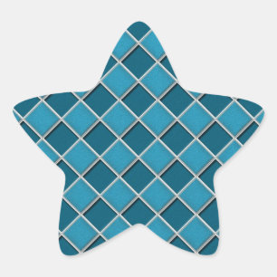 Adesito Estrela Verificadores de Estilo 3D Azul Laguna