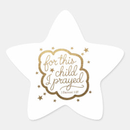 Adesito Estrela Vinheta com Bíblia verso de 1 Samuel 1:27