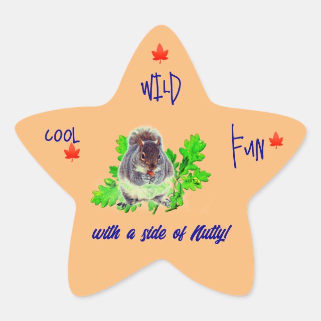 Adesito Estrela Vinheta de diversão selvagem legal (Frente)