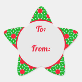 Adesito Estrela Vinheta de presentes nas bordas das estrelas de Na