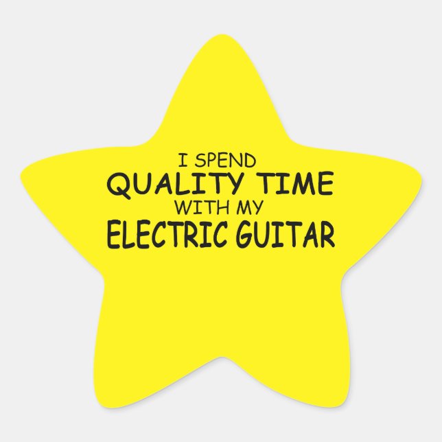 Adesito Estrela Vinheta Elétrica de Guitarra de Qualidade (Frente)