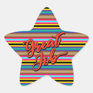 Adesito Estrela Vinheta Múltipla Vinculada de Trabalho de excelent