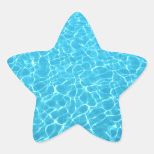 Adesito Estrela Vinhetas de água de Piscina azul