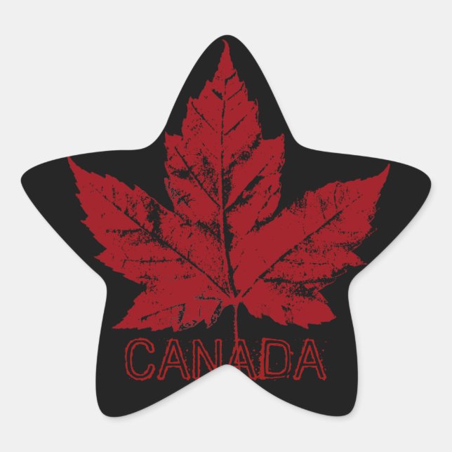 Adesito Estrela Vinhetas personalizadas de suvenir do Canadá (Frente)