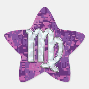 Adesito Estrela Virgem Mãe de Pérola em Camo Digital Rosa