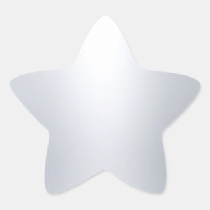 Adesito Estrela Visual Moderno Prateado Modelo em Branco Elegante 