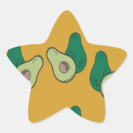 Adesito Estrela Vocado verde em castanho