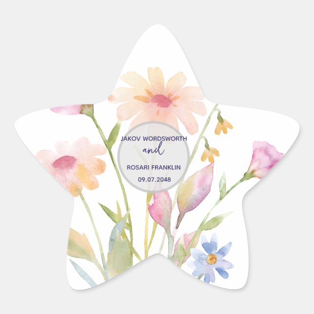Adesito Estrela watercolor flower editable (Frente)