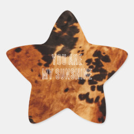 Adesito Estrela Western Brown Cowhide