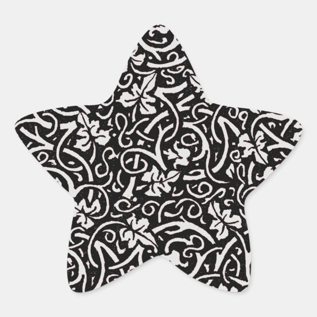 Adesito Estrela William Morris Grapevine Vine Leaf Patterno (Frente)