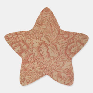 Adesito Estrela William Morris Pink Poppy Flower Pattern