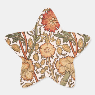 Adesito Estrela William Morris Pink Rose Flower Wallpaper Padrão