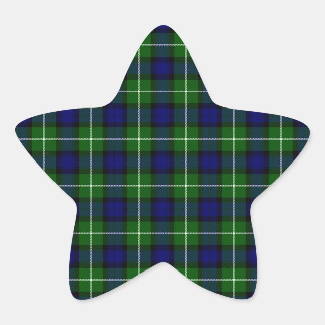 Adesito Estrela Xadrez azul-tartan (Frente)