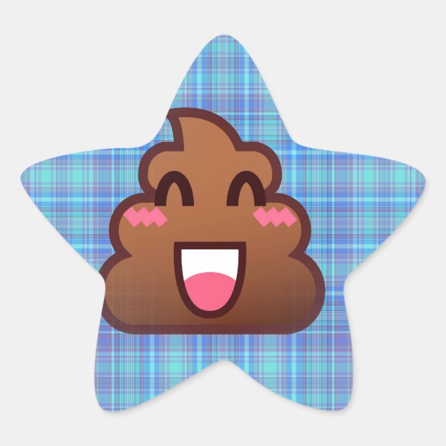 Adesito Estrela xadrez poop emoji (Frente)