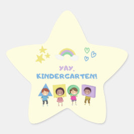 Adesito Estrela Yay Kindergarten! Crianças bonitas são neutras em 