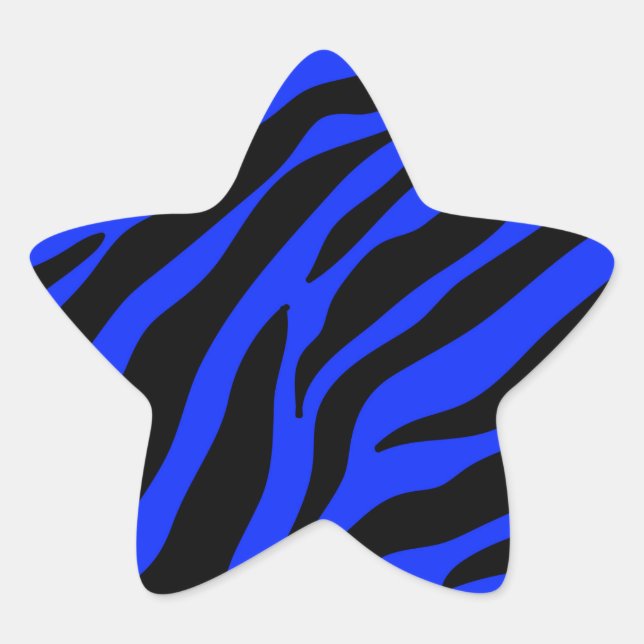 Adesito Estrela zebra azul (Frente)