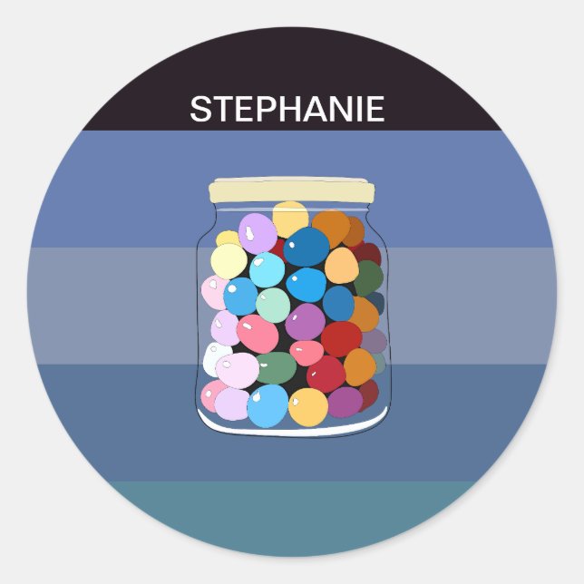 Adesivo С amolecidos num vidro (Frente)