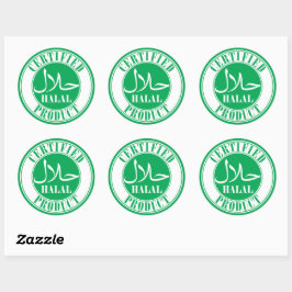 Adesivo ح ل ا ل Halal Verde Certified
