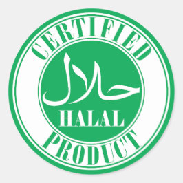 Adesivo ح ل ا ل Halal Verde Certified