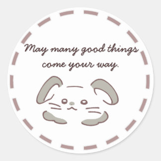 ADESIVO かわいいウサギデザインのステッカーで贈り物に魅力をプラス