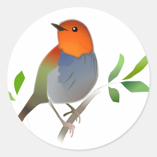 ADESIVO こまどりのイラストシール (Frente)