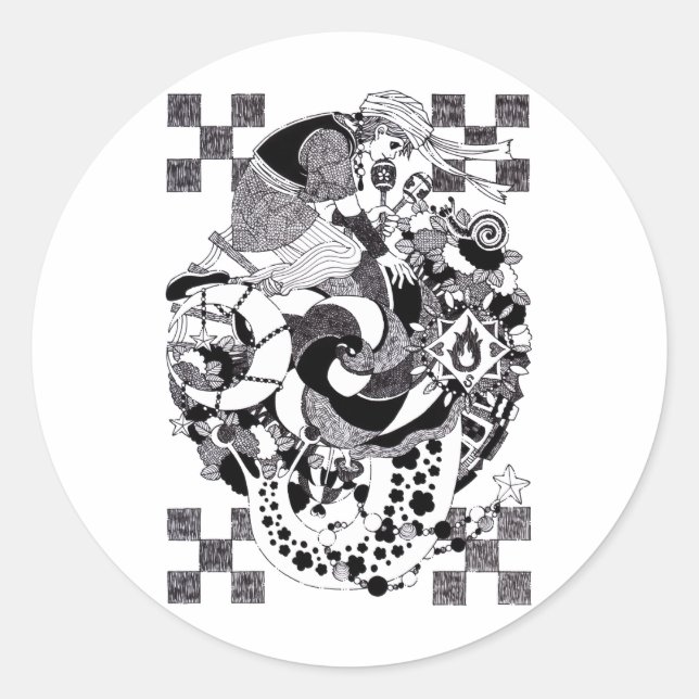 Adesivo カタツムリの夕べ（An evening of snails） (Frente)