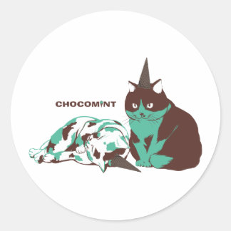 ADESIVO チョコミント_ねこ