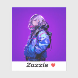 Adesivo 紫/Purple Seal | 東京娘 GenerartiveAI