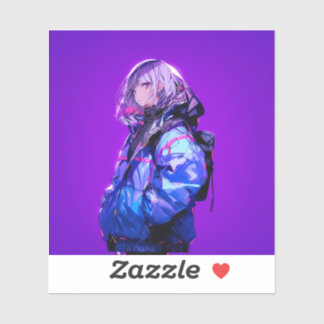 Adesivo 紫/Purple Seal | 東京娘 GenerartiveAI