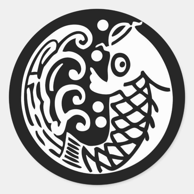 ADESIVO 鯉に波 (Frente)