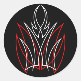 Adesivo 0001 Pinstripe Rojo & Blanco