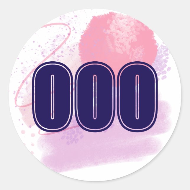 Adesivo 000 Angel Number Limitless Spirit High Vibe (Frente)