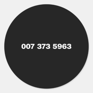 Adesivo 007 373 5963 - Famous 90s Video Game Codes (Código