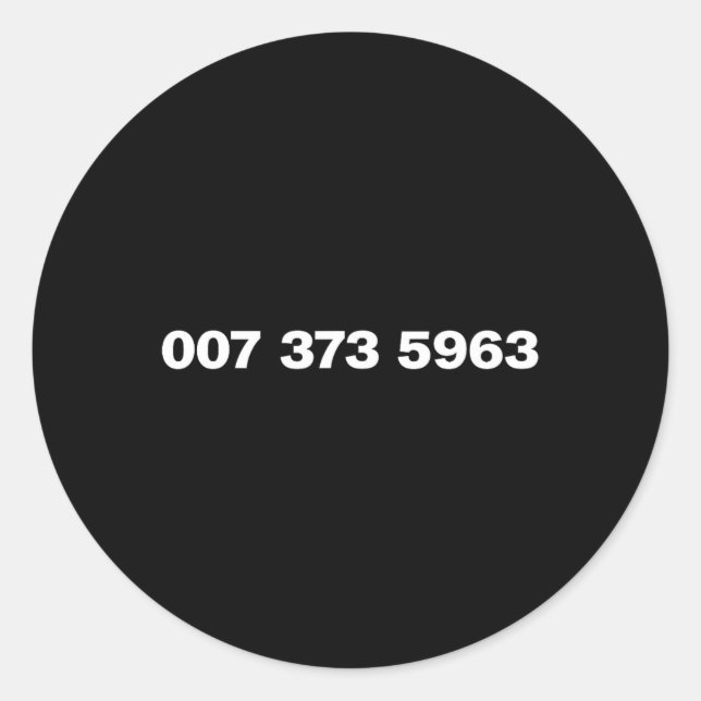 Adesivo 007 373 5963 - Famous 90s Video Game Codes (Código (Frente)