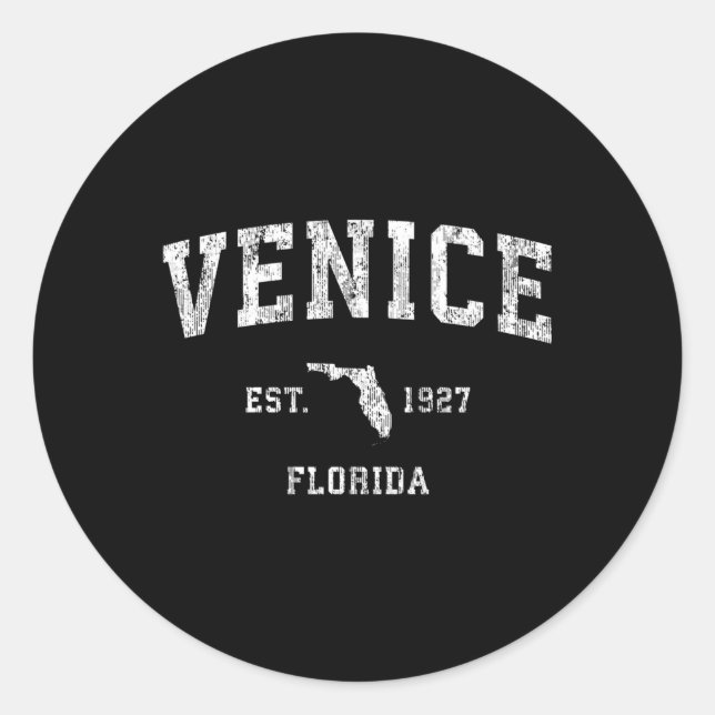Adesivo 038167 Venice Florida Fl Athletic Sports (Frente)
