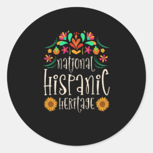 Adesivo 03.Patrimônio nacional hispânico Mês todos os p