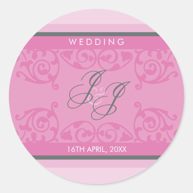 Adesivo 070 Jenny+Justin :: MONOGRAMMED STICKER :: curls 2 (Frente)