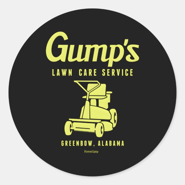 Adesivo 088371 Forrest Gump Lawn Care Service (Frente)