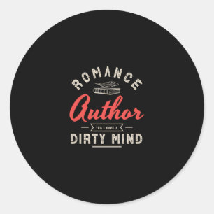 Adesivo 08.Romance Autor Sim Eu Tenho Uma Mente Suja