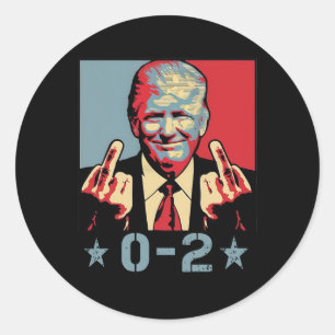 Adesivo 0 2 Engraçado Trump 2024 Trump 2024 Vencedor da vi