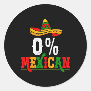 Adesivo 0% da Fiesta Mexicana Cinco do Partido México de m