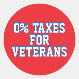 Adesivo 0% de Imposto para Veteranos