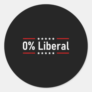 Adesivo 0% Liberal - Declaração Zero Porcento