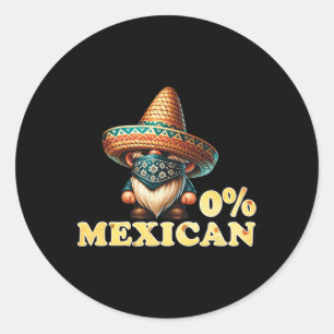 Adesivo 0% Mexicanos Cinco De Mayo Fiesta Sombrero E Musta