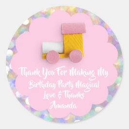 Adesivo 1º Aniversário Favorece o Chá de fraldas de Comboi