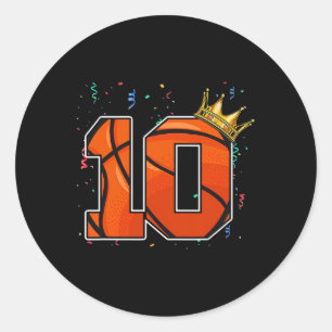 Adesivo 10º aniversário Bysketbyll Grande Número 10 anos
