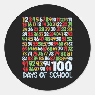 Adesivo 100º Dia Da Escola 100 Dias Número De Matemática P