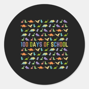 Adesivo 100º Dia Da Escola - Dinossauros - 100 Dias Fáceis