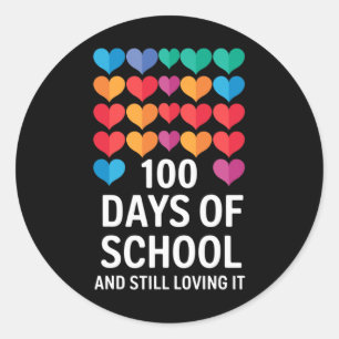 Adesivo 100º Dia Da Escola E Ainda Adorando O Professor Ki